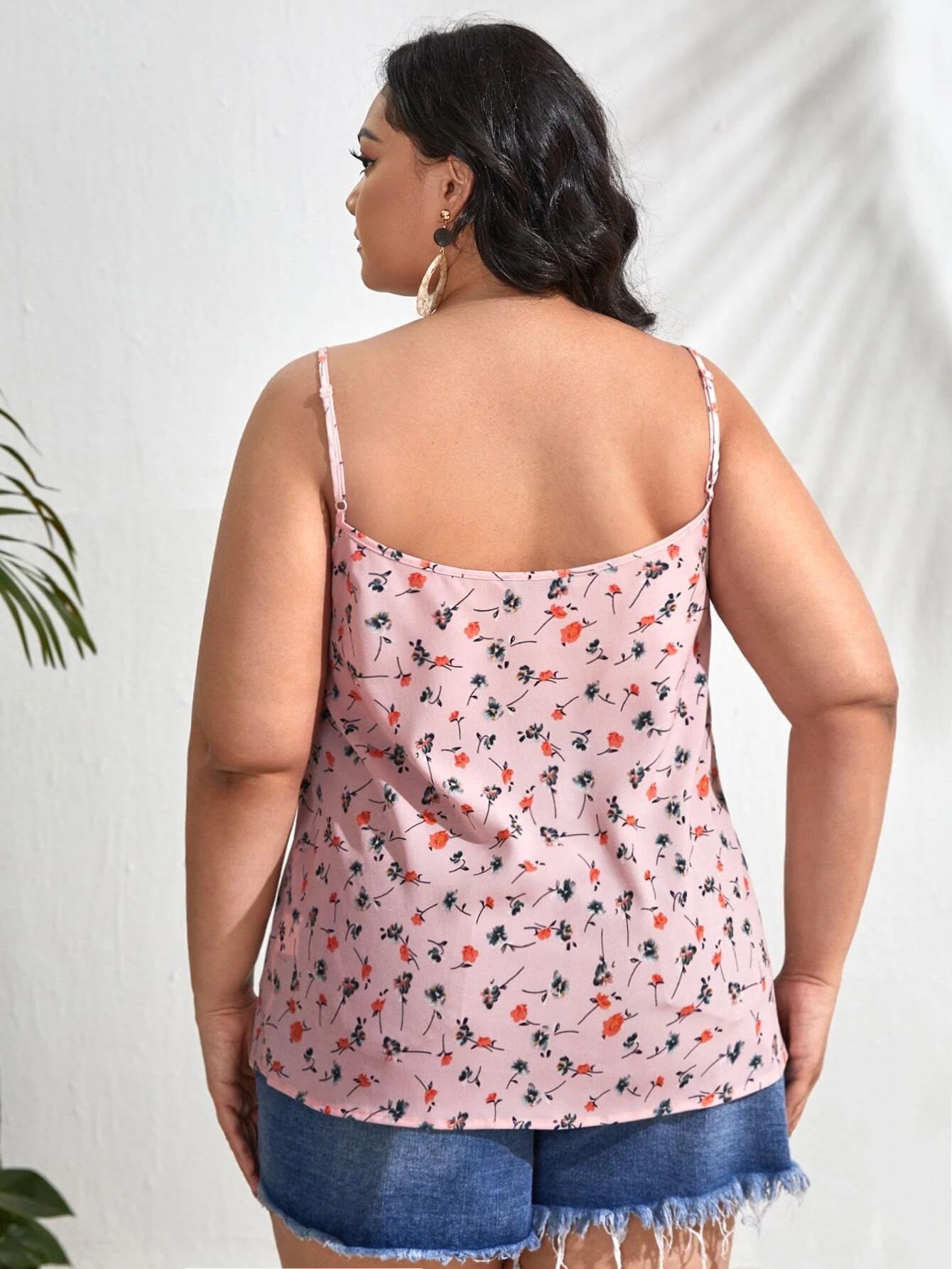 Pink Dainty Floral Cami Top