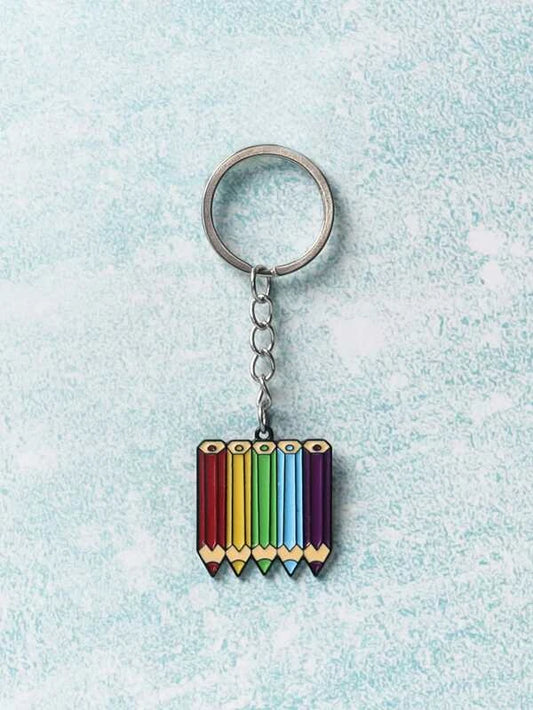 Colored Pencils Keychain