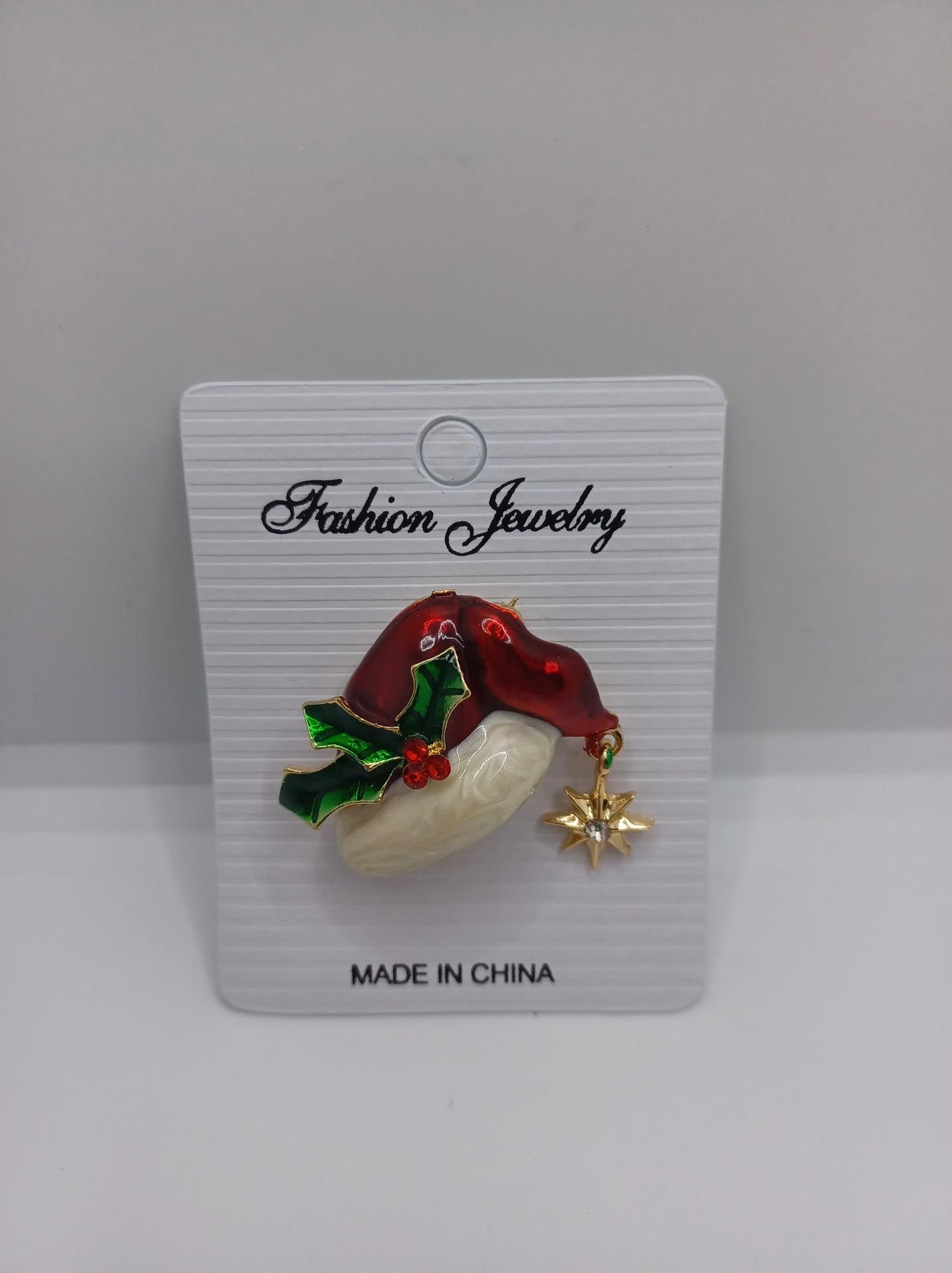 Santa Hat Christmas Pin