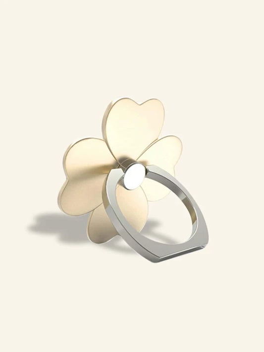 Gold 4 Leaf Clover Phone Ring Holder