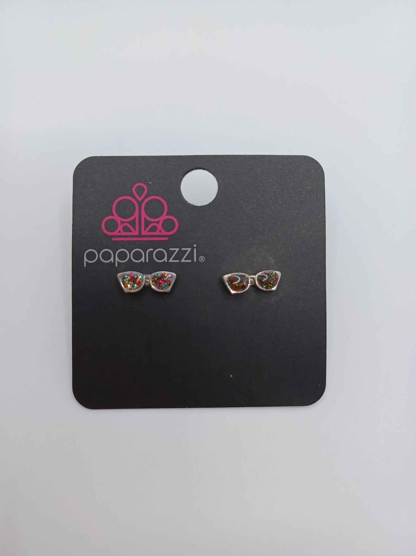 Multicolored Glitter Sunglasses Earrings