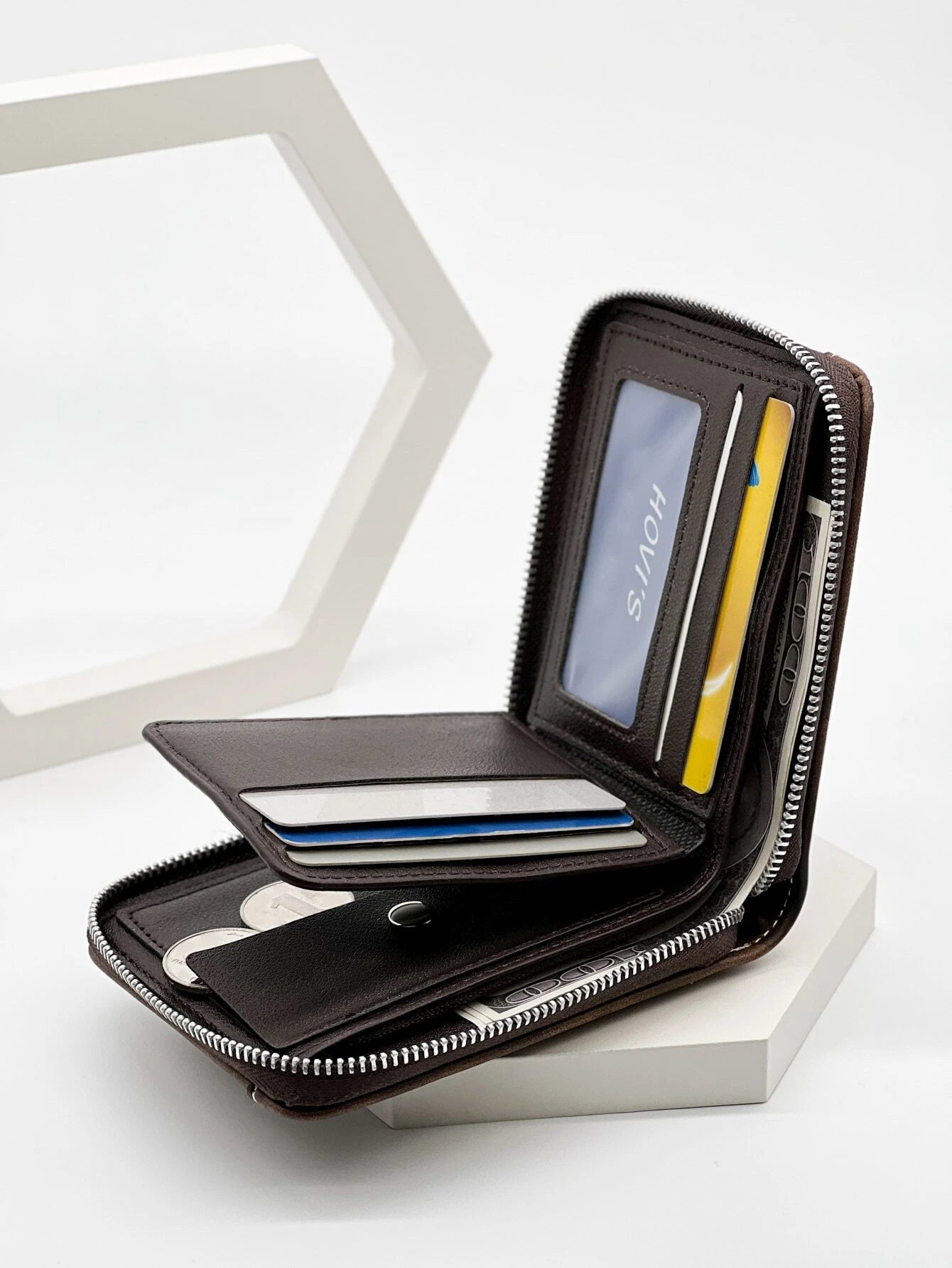 Brown Embossed Men's Wallet