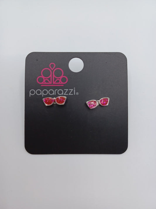 Pink Glitter Sunglasses Earrings