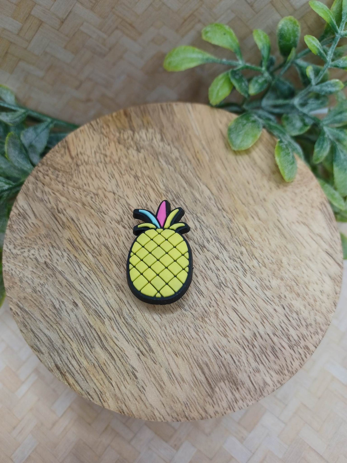 Yellow Pineapple Shoe Charm Accessory