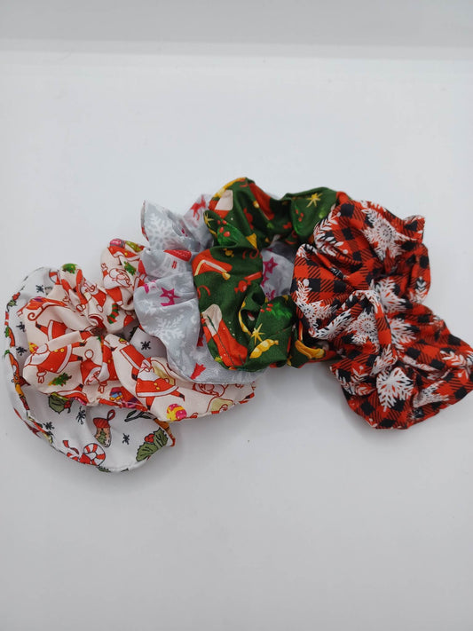 Christmas Hair Scrunchie Set