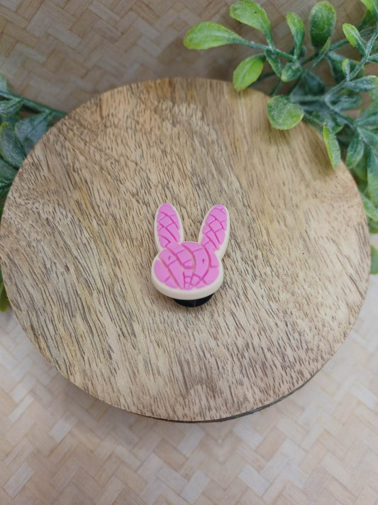 Pink Bunny Shoe Charm Accessory