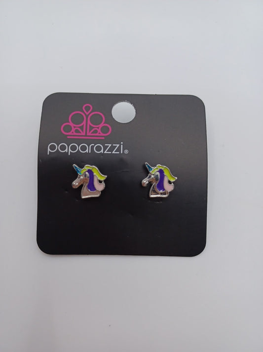 Yellow, Pink, & Purple Unicorn Earrings
