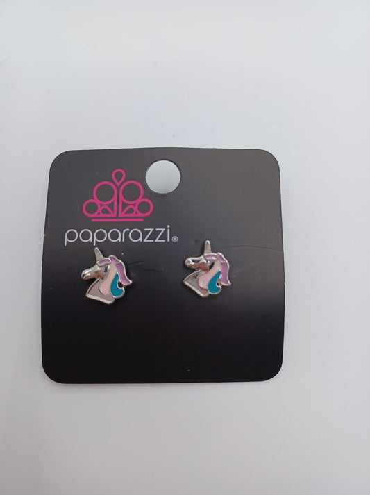 Purple, Blue, & Pink Unicorn Earrings