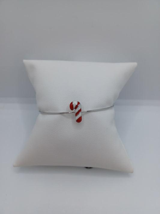 Candy Cane Cuff Style Bracelet