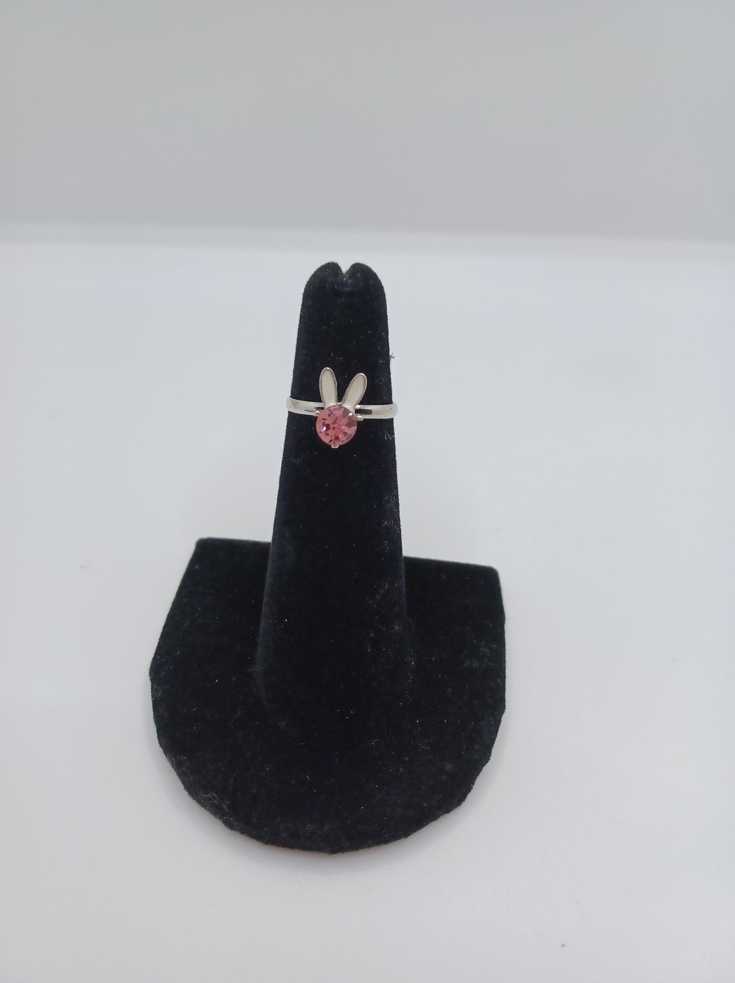 Bunny Rabbit Ring w/ Pink Rhinestone