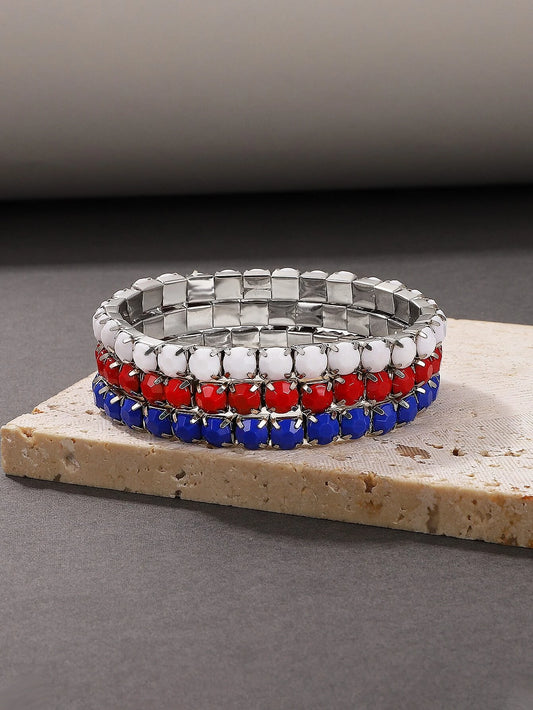 Red, White, & Blue Bracelet Set