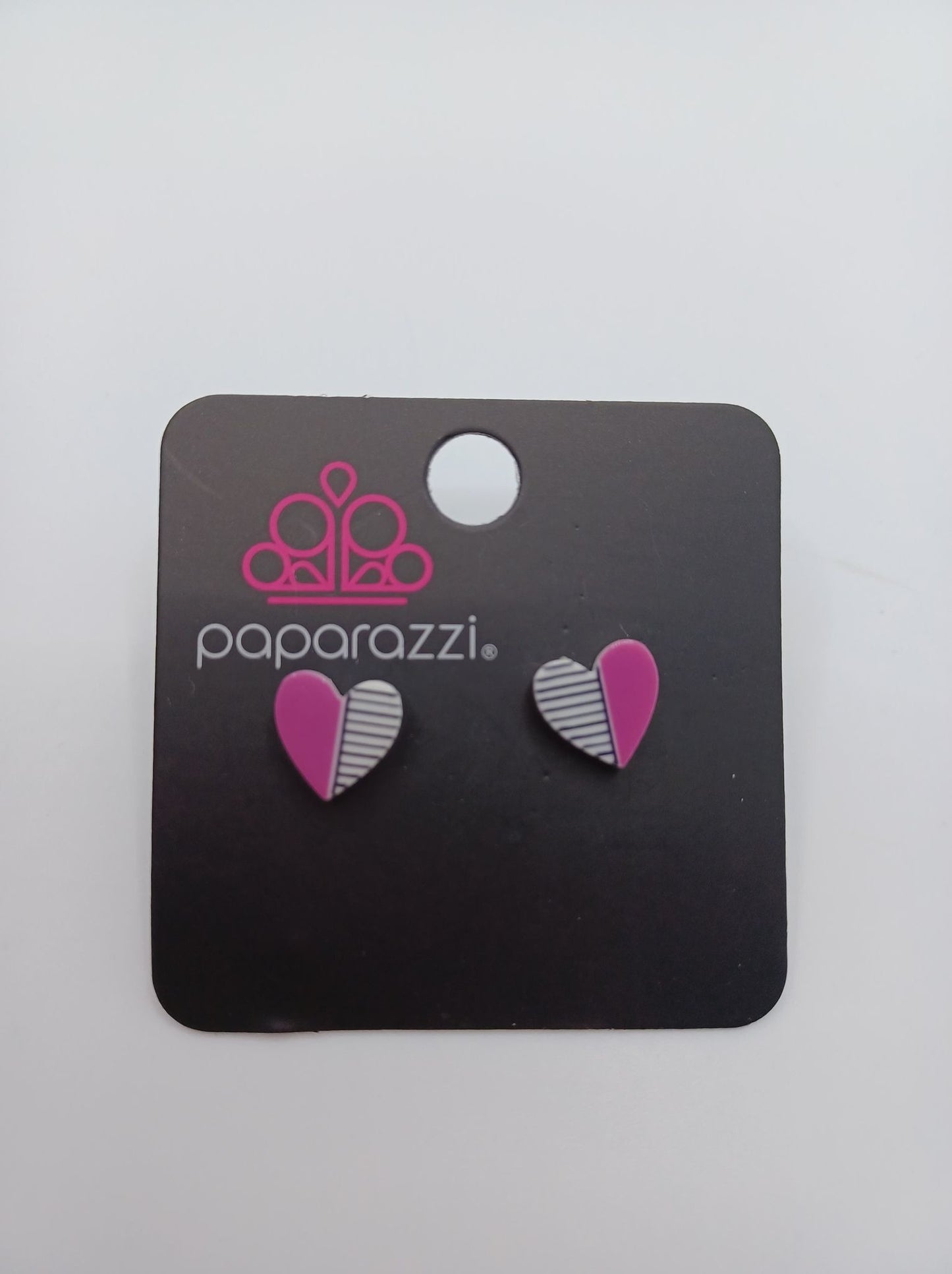Purple Heart Earrings