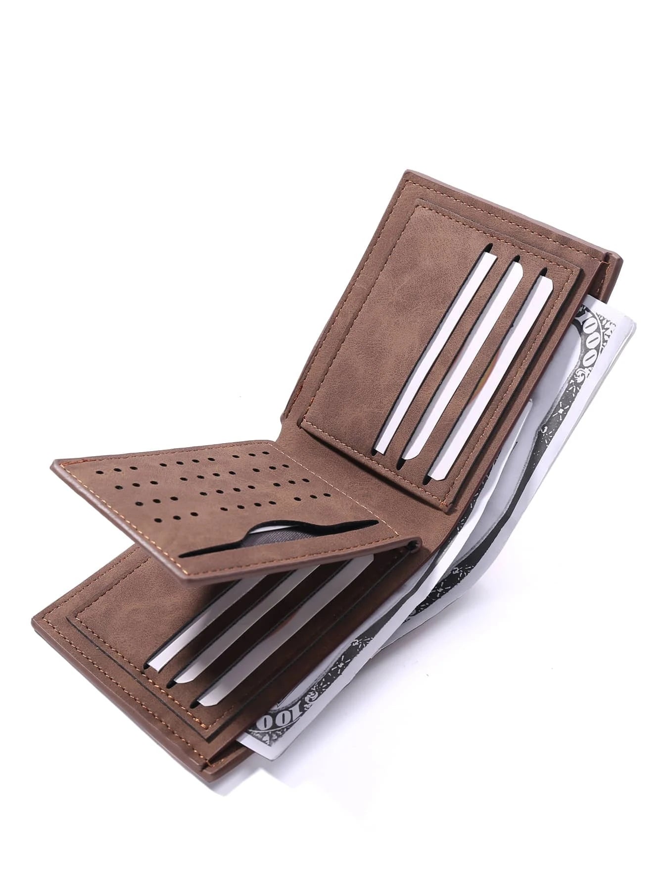 Brown Wallet w/ Silver Detail