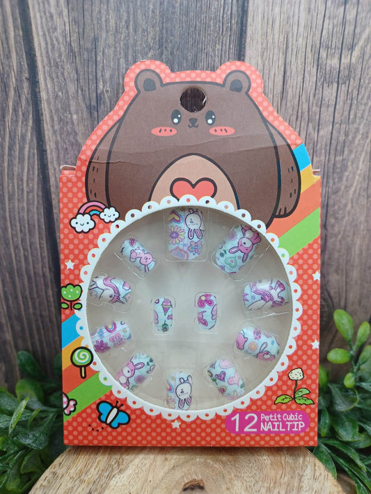 Cute Animals Little Girl's False Nails - Set #2