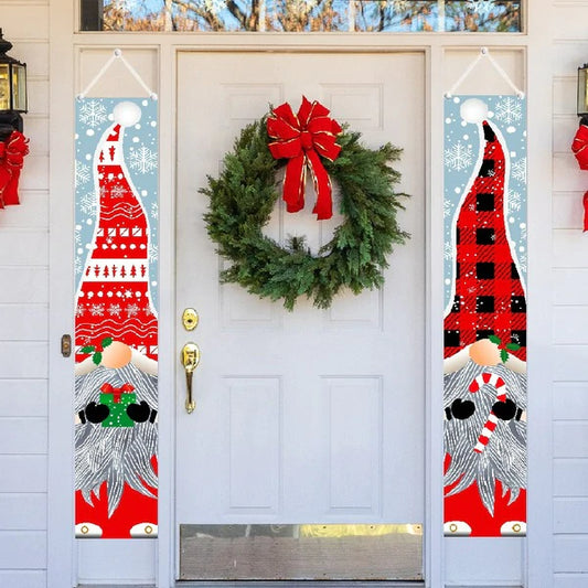 Gnome Door Hanging Flags