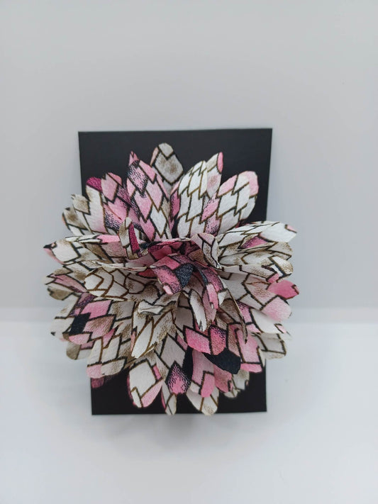 Pink, White, & Brown Hair Accessory