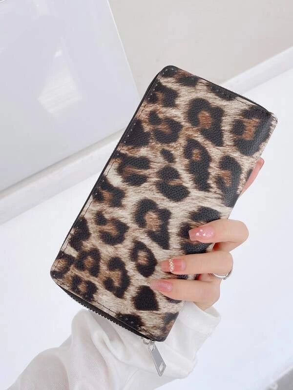 Leopard Leather Style Wallet