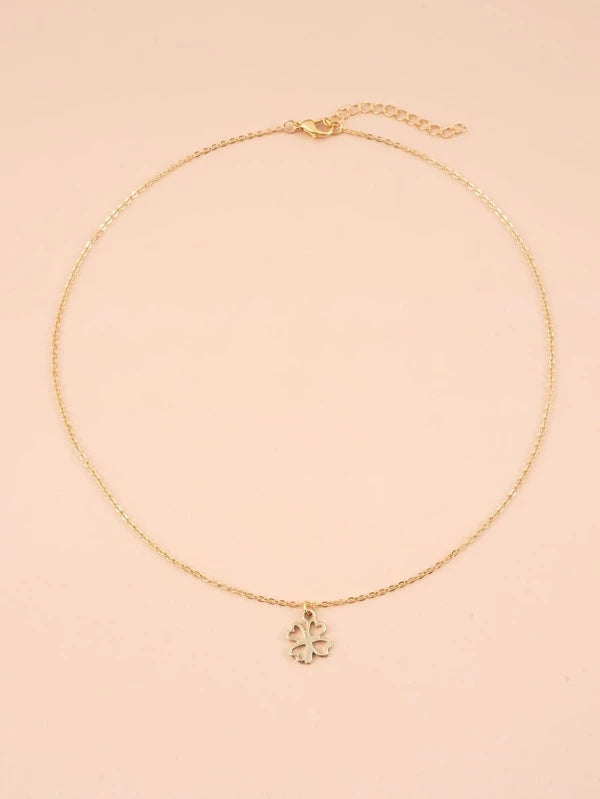 Gold Four Leaf Clover Necklace