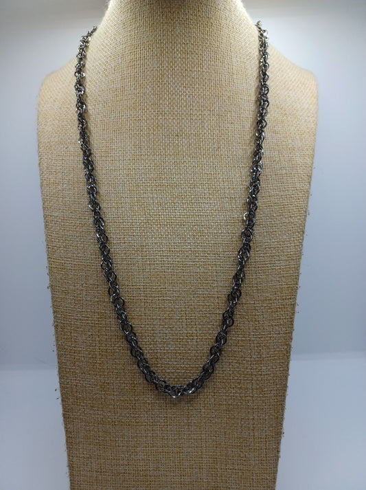 Men's Gunmetal Chain Necklace