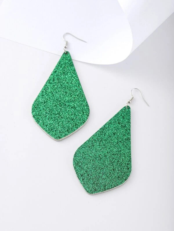 Glitter Geometric Earrings