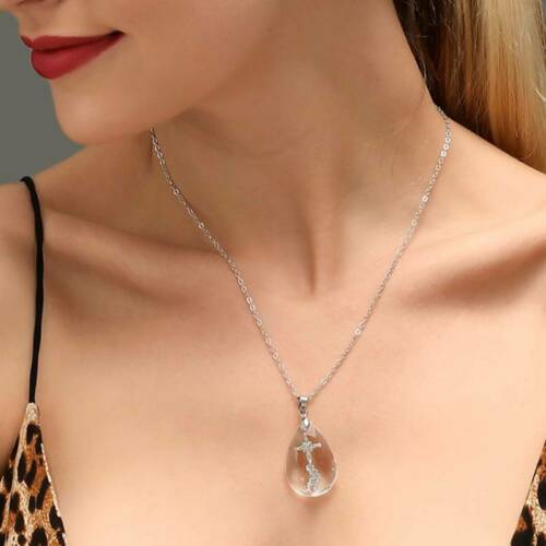 Cross Necklace on Acrylic Pendant