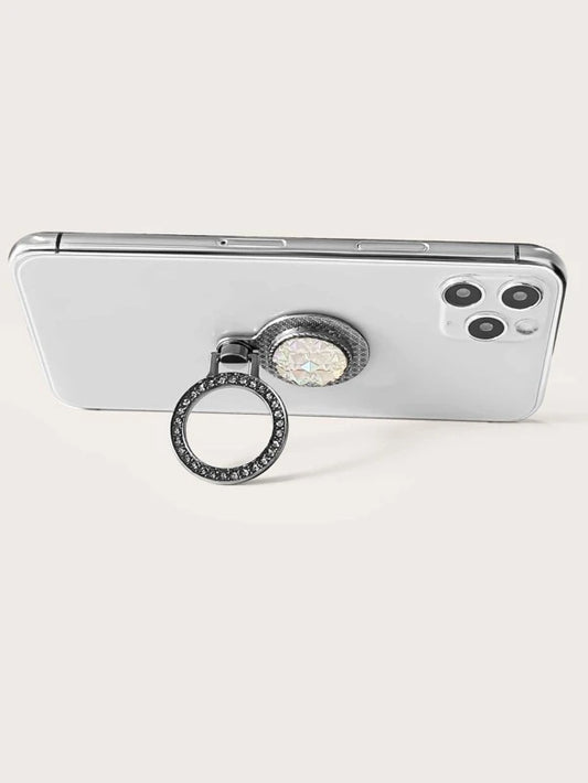 Black w/ Iridescent Stones Ring Stand