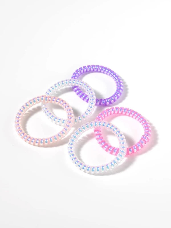 Iridescent Set of Hair Ties