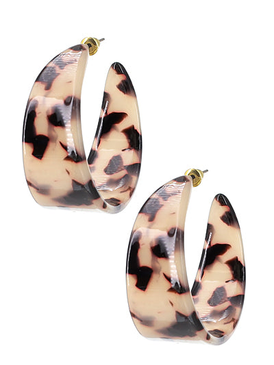 Leopard Acrylic Hoops