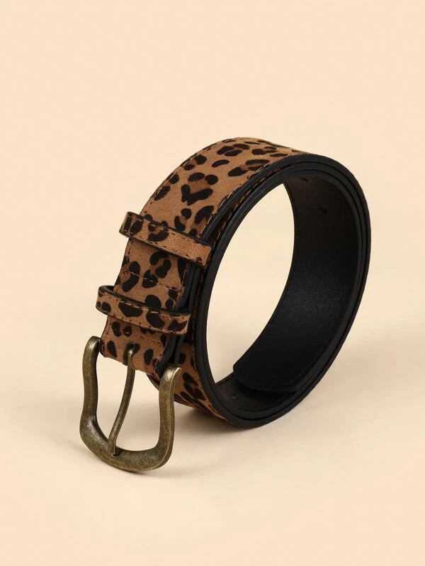 Leopard Print Belt