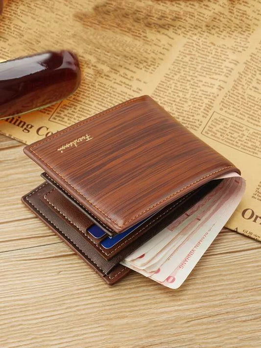 Brown Woodgrain Style Wallet