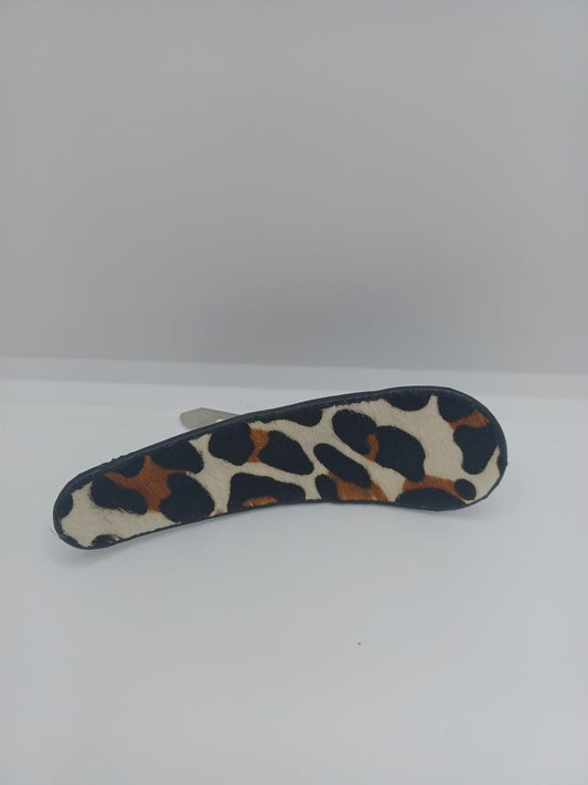 Leopard Snap Hair Clip