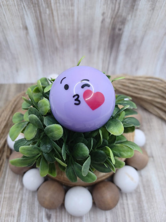 Purple Kissy Face Lip Balm