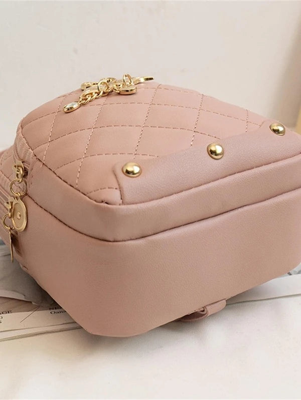 Pink Quilted Flamingo Handbag