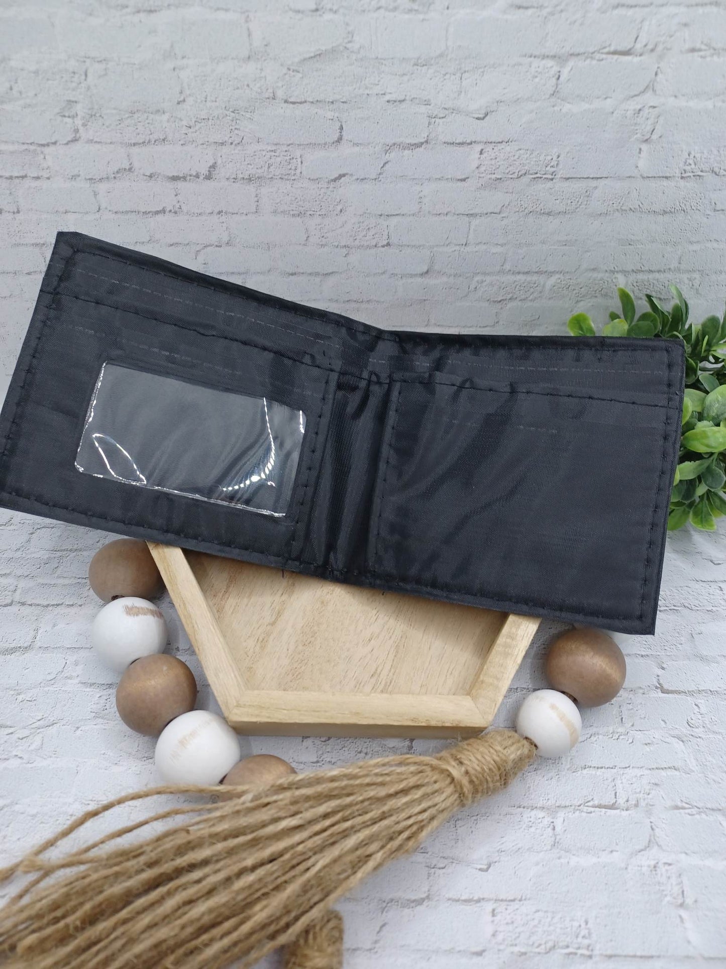 Black Stitched Wallet