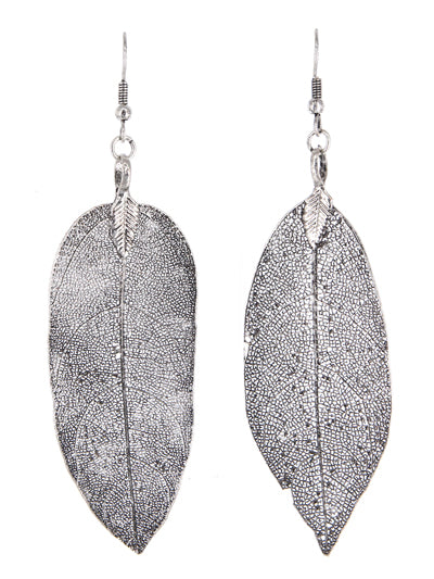 Silver Leaf Earrings