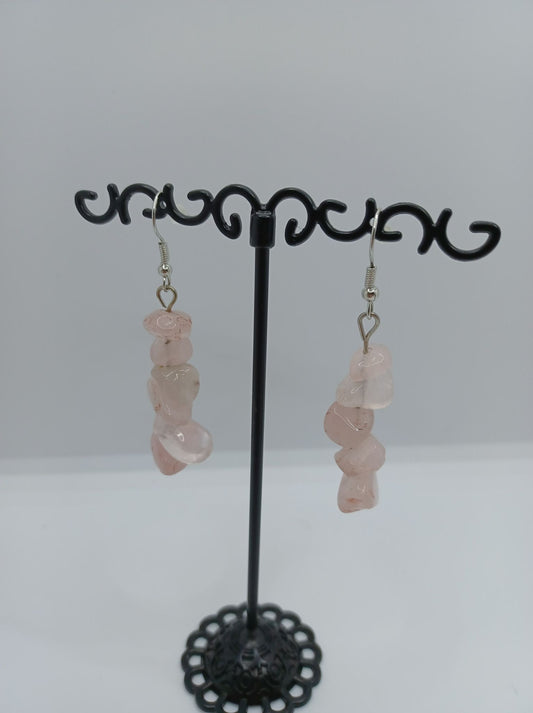 Pink Rock Style Earrings