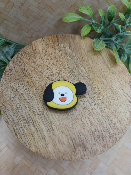 Yellow Dog Shoe Charm Accessory