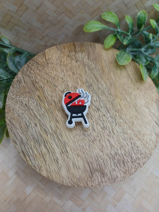 Red Grill Shoe Charm Accessory