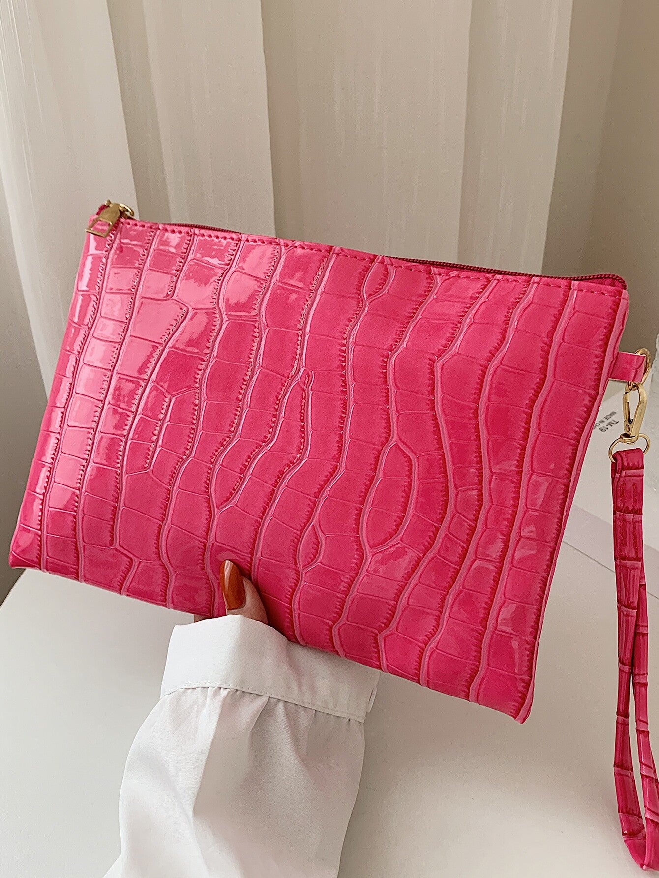 Pink wristlet