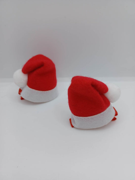 Folded Over Santa Hat Hair Accessory Set