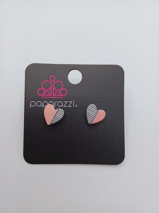 Pink Heart Earrings