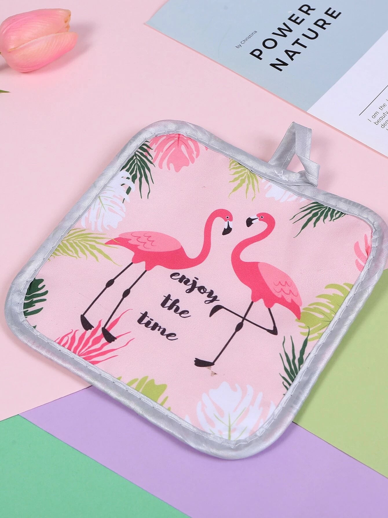 Flamingo Oven Mit & Hot Pad Set
