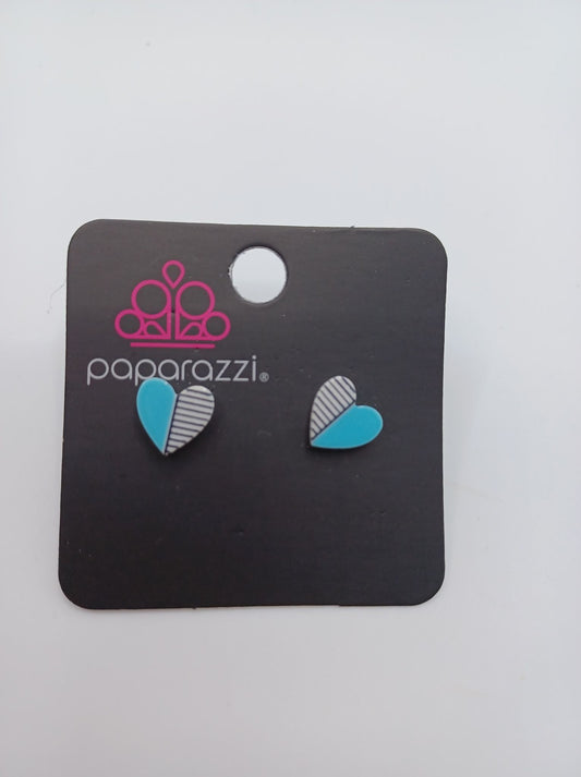 Blue Heart Earrings