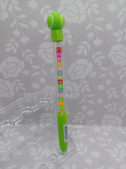 Tennis Pen w/ Bracelet Beading - Can remove and make into a bracelet