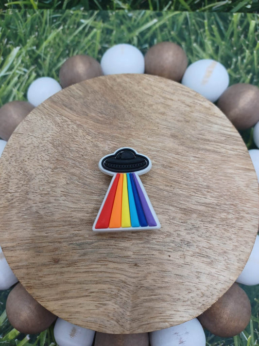 Rainbow UFO Shoe Charm Accessory