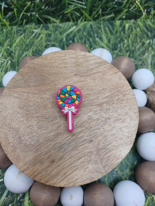 Pink Sucker Shoe Charm Accessory