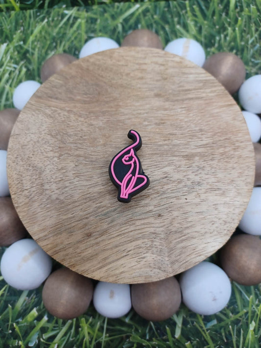 Pink Cat Shoe Charm Accessory