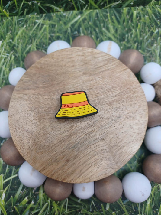Yellow Hat Shoe Charm Accessory