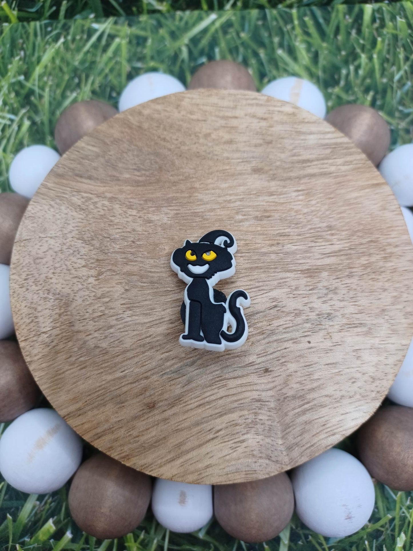 Black Cat Shoe Charm Accessory