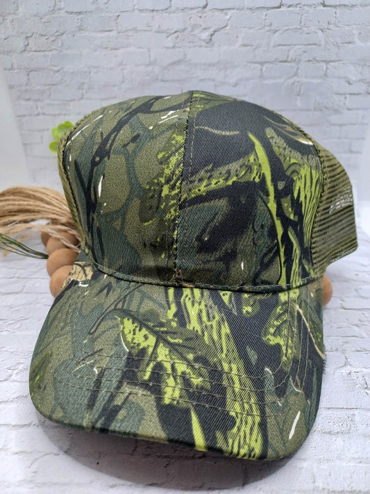 Green Camo Hat